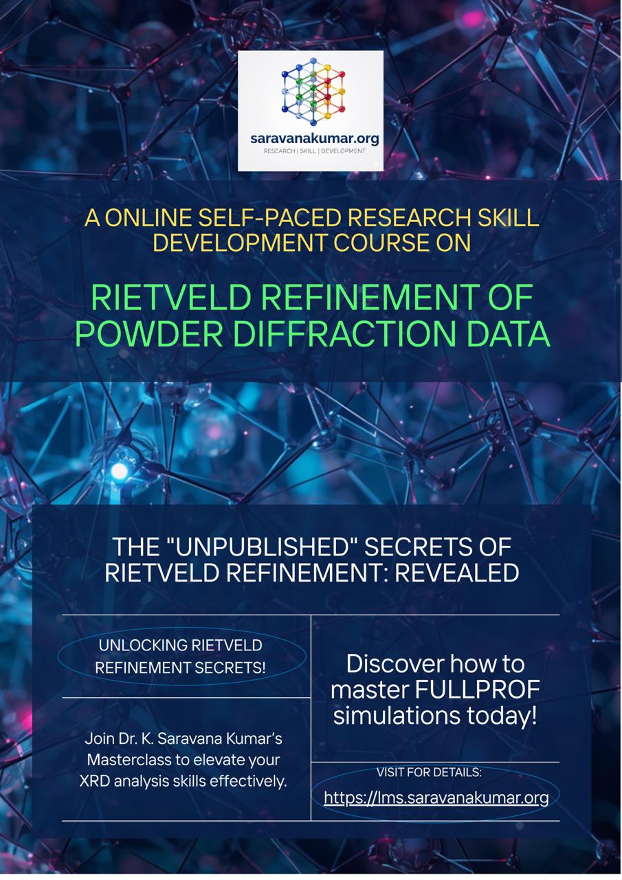 Rietveld Refinement of Powder X-Ray Diffraction Data of Polycrystalline Materials RRPX-01